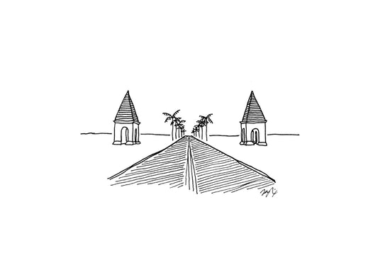 8"x 10" Alys Beach Palms